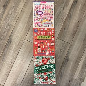 New 3 Pack of Activity Books